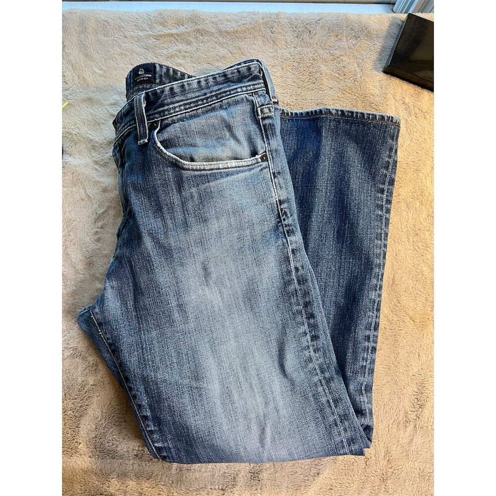 AG Adriano Goldschmied Men's Blue Straight Leg Jeans Size 36x32 - Picture 11 of 11